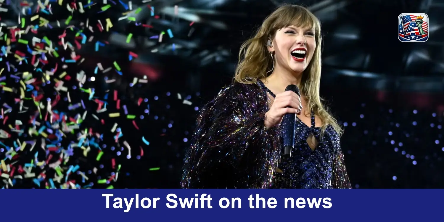 Taylor Swift on the news