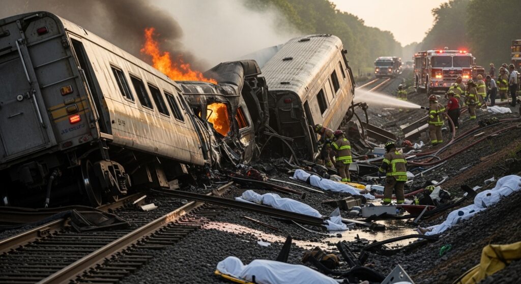  courtroom for train accident case