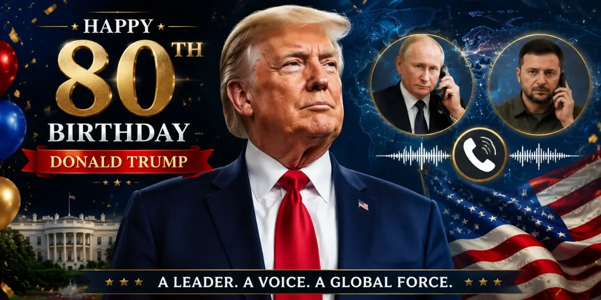 Trump birthday 80th political call with leaders